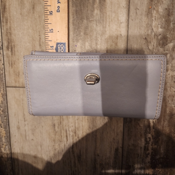 Coach Handbags - Coach long wallet Lavender small call out charge pouch
